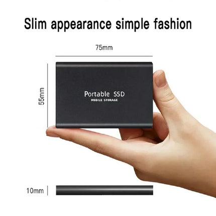 AEVYVKV Portable SSD 2TB USB C External Drive For Laptop by zapcart