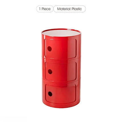 Plastic Bedroom Bedside Cabinets Nordic Round Simple Nightstands Creative Mini Small Night Stand Table De Chevet Home Furniture by zapcart