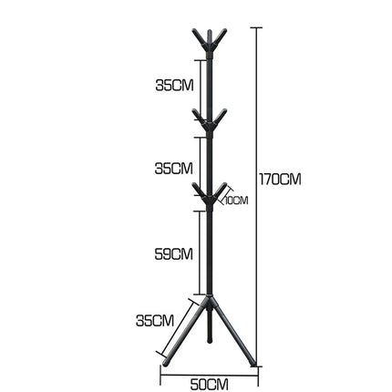 Clothes and Hats Rack Floor To Floor Bedroom Coat Hook Bedroom Vertical Tree Branch Shape Holder Hat Scarf Handbag Storage Hange by zapcart