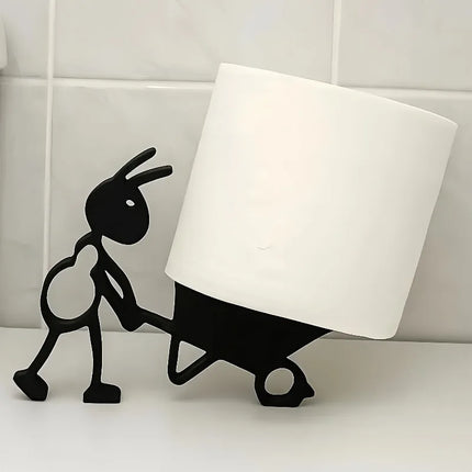 1pc Cute Funny Black Ant Shape Toilet Paper Holder 3D Printed Toilet Paper Holder Bathroom Decor by zapcart