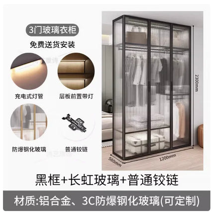 Living Room Bedroom Closet Storage Clothes Cupboard System Wardrobe Display Modern Minimalist Guarda Roupa Trendy Furniture by zapcart