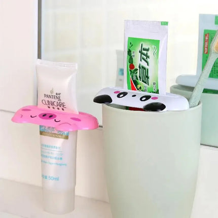 1-4pcs For Home Bathroom Animal Easy Toothpaste Dispenser Plastic Tooth Paste Tube Toothpaste Squeezer Rolling Holder Cocina by zapcart