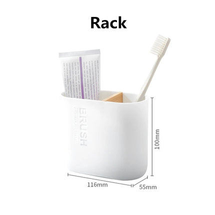 Bathroom Accessories Set Soap Dispenser Bottle Dish Washroom Toothbrush Holder Cup Suit Lotion Rack Toilet Brush Garbage Can by zapcart
