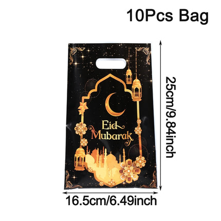 QIFUCN Eid Mubarak Gift Bags Plastic Treat Muslim Ramadan by zapcart