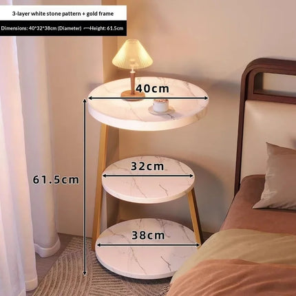 Coffee Table Vintage Multi Tier Small Round Side Table Bedside Nightstand Creative Designer Living Room Coffee Table Bedroom by zapcart