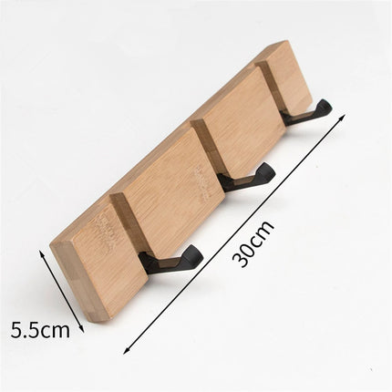 Wall Clothes Hooks Solid Wood Wall Hooks Towel Coat Clothe Racks Hook Shelf Living Room Wall Row Hook Rack Storage Key Holder by zapcart