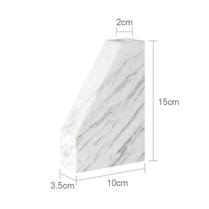 Volakos White Natural Marble Bathroom Set Soap Dispenser Soap Dish Toilet Brush Tissue Box Tray Bathroom Accessories by zapcart