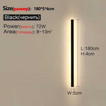 Waterproof Wall Light Outdoor Garden Wall lamps LED Lights Modern Nordic Living Room TV Background IP65 110/220v Wall washer by zapcart