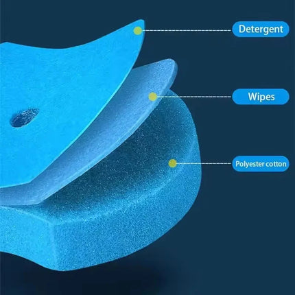 24PCS Disposable Toilet Bowl Refills Upgraded Toilet Bathroom Cleaning Sponges Pads Cleaner Heads Supplies Not Come With Holder by zapcart