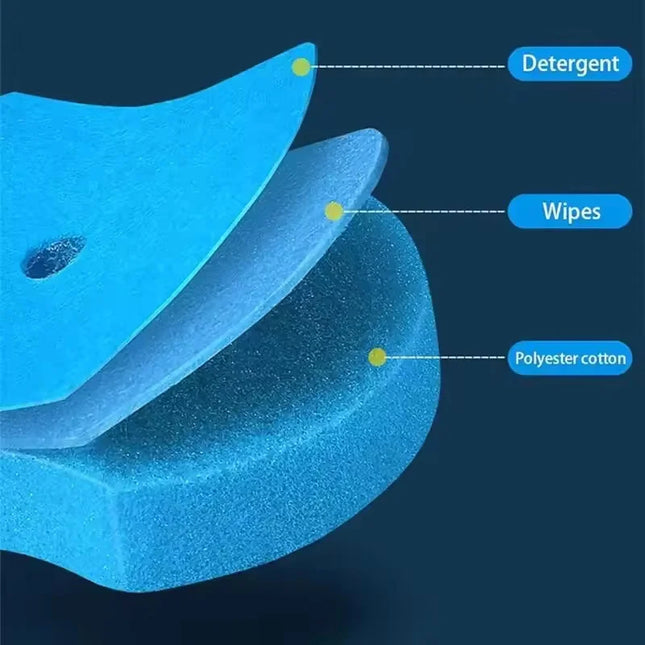 24PCS Disposable Toilet Bowl Refills Upgraded Toilet Bathroom Cleaning Sponges Pads Cleaner Heads Supplies Not Come With Holder by zapcart