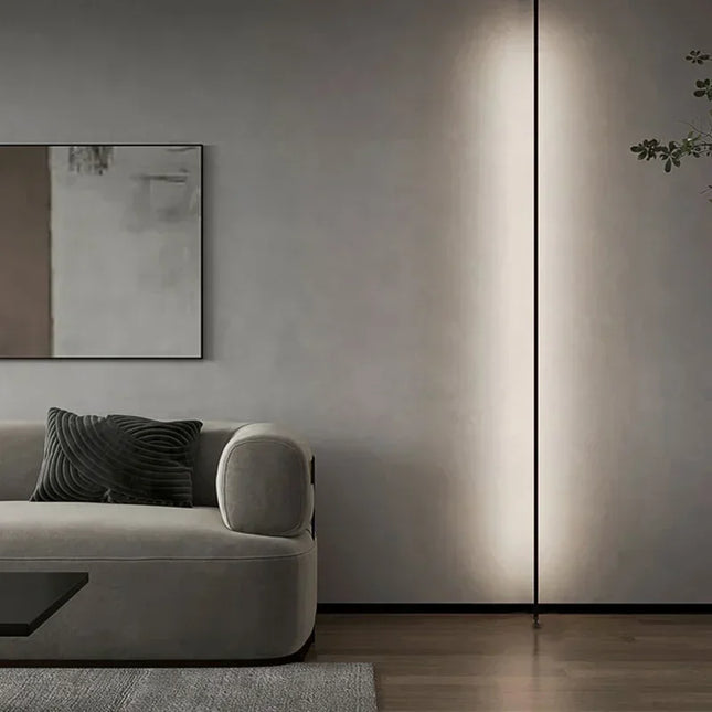 Modern Black White Linear Wall Lamp Skyline Wall Sconce Background LED Bar Strip by zapcart