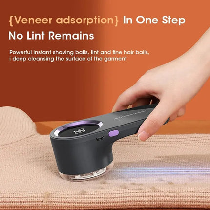 Lint Remover for Clothing LED Digital Electric Pellet Fluff Remover USB Rechargeable Fuzz Fabric Shaver Sweater Dropshipping by zapcart