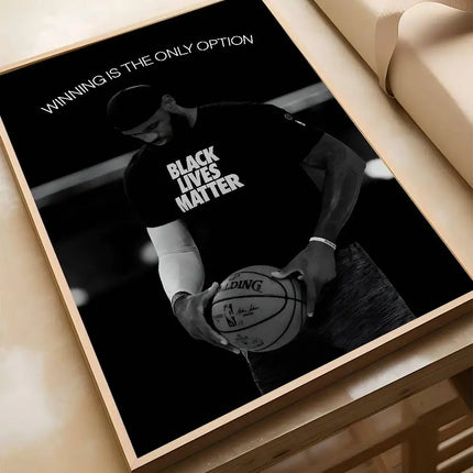 Athlete Inspirational Quotation Poster Home Gym Football Basketball Prints Wall Stickers Paintings for Home Living Room Decor by zapcart