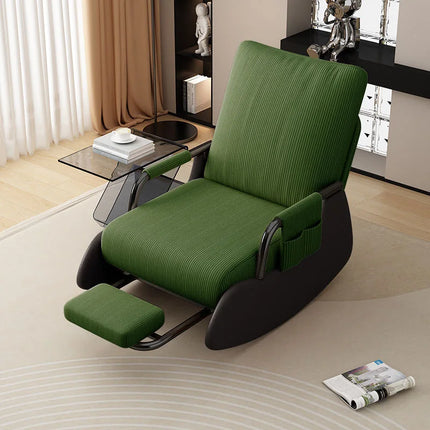 Rocking Chair Household Reclining And Sleeping Lazy Sofa Balcony Adult Leisure Living Room Single Lunch Break Adjustable Recline by zapcart