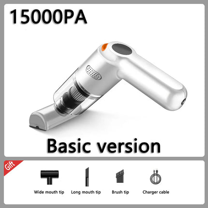 Wireless Mini Vacuum Cleaner 15000PA High Power 120W Cordless Handheld Robot Dust Blower for Car Home Pet Hair by zapcart