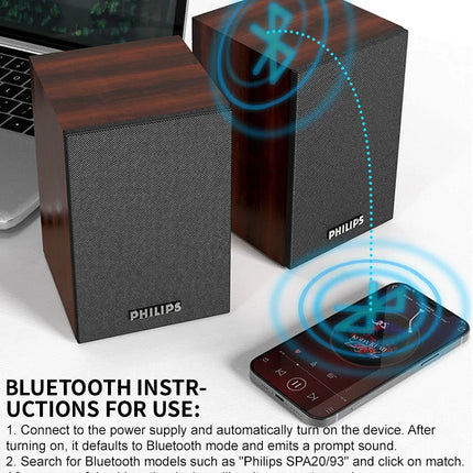 Philips SPA20 Bluetooth Speaker 360 Degree Surround PC by zapcart