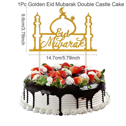 FENGRISECN Eid Mubarak Banner Plates Ramadan Tableware Kit by zapcart