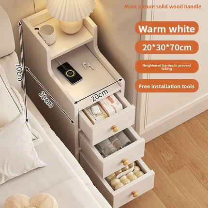 Bedside table Extremely narrow bedside crevice shelf bedside side low cabinet by zapcart