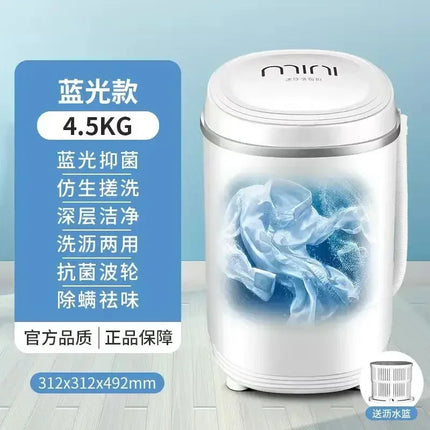 Large capacity semi-automatic washing machine small home dormitory children baby underwear by zapcart
