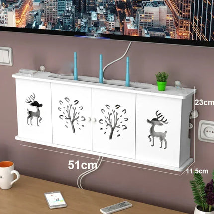 Dreamburgh Wall Mounted Router Shelf Living Room Storage by zapcart