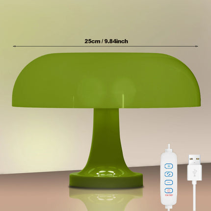 Classic Mushroom Table Lamp Modern Bauhaus Art Table Lamp Bedroom Bedside Lamp Danish Designer Orange Decorative Table Lamp by zapcart