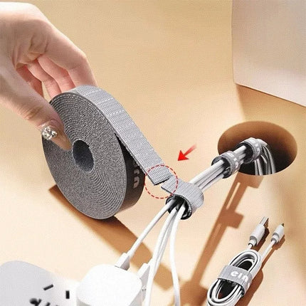 1/3/5PCS Cable Organizer tape for office Cable Management Wire Winder Tape Mouse Cord Management Ties Suitable for home office by zapcart