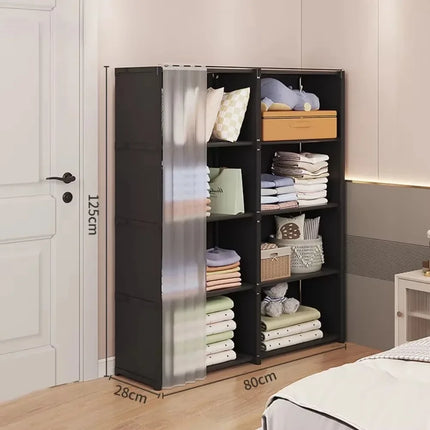 Dustproof Wardrobe Multifunctional Frame Reinforced Fabric Wardrobe Suitable for Household Large Capacity Furniture Wardrobe by zapcart