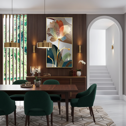 Abstract Flower Art Dining
