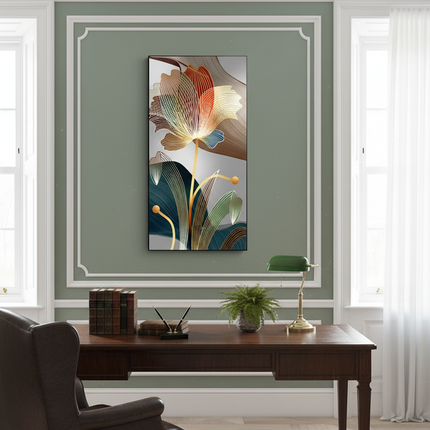 Abstract Flower Art Office
