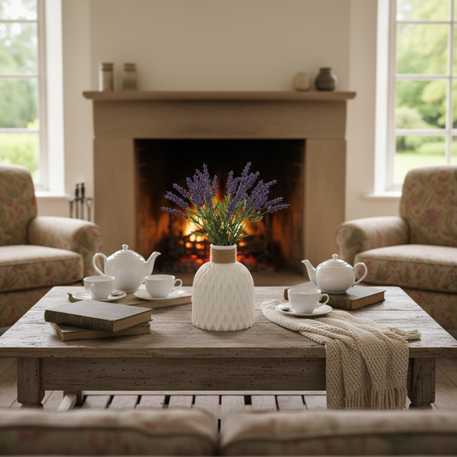 Beige Vase Living Room