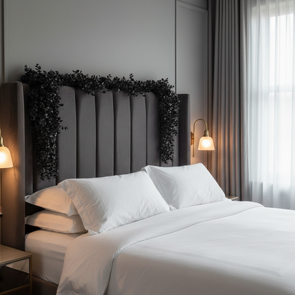 Black Garland Bedroom