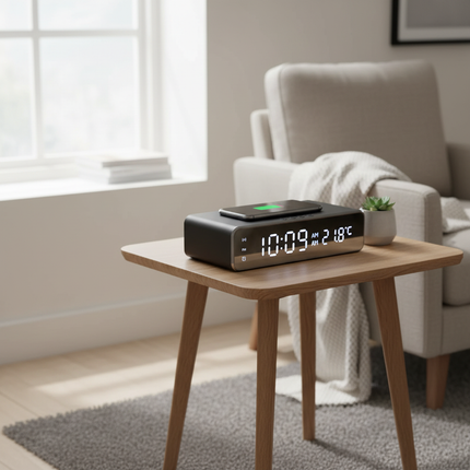 Black Opansten on British living room side table