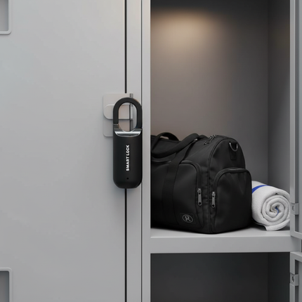 Black Padlock Gym Locker