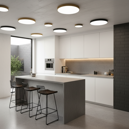 British Basement Kitchen with Multiple Variants
