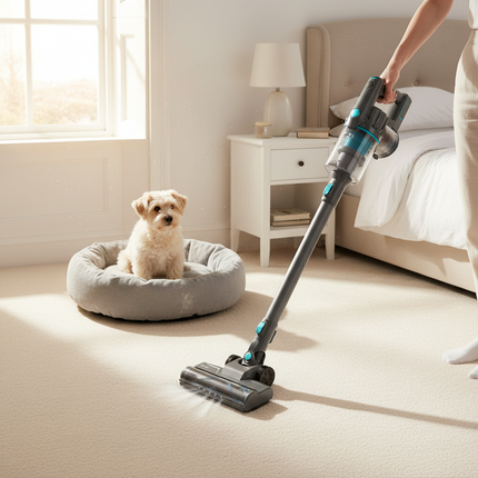 British Bedroom with YISORA Vacuum