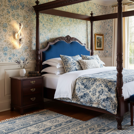 British Country Manor Bedroom