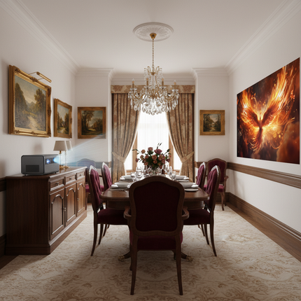 British Dining Room with Proper Layout