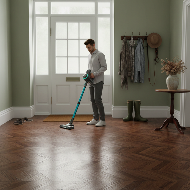 British Hallway with YISORA Vacuum