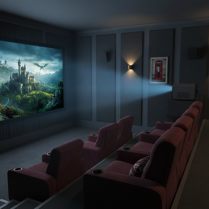 British Home Theater with Correct Layout