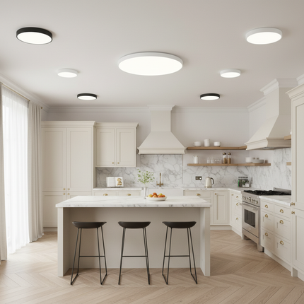 British Kitchen with Multiple Wattage Variants