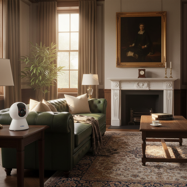 British Living Room with KERUI Camera