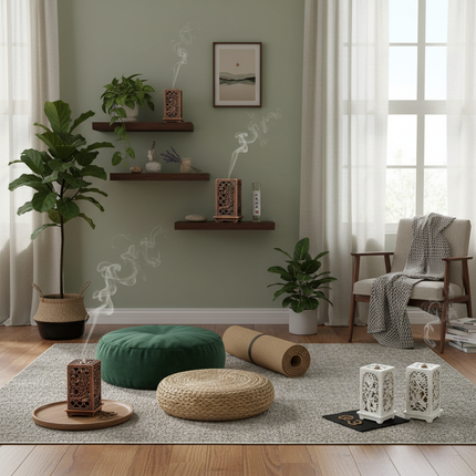 British Meditation Space with Various Styles