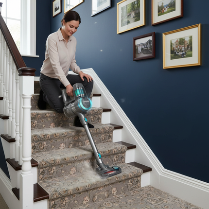 British Townhouse Stairs with YISORA Vacuum