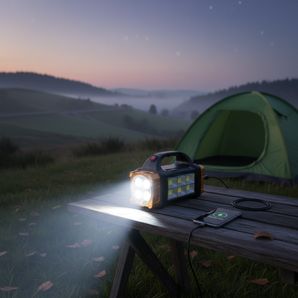 Campsite power bank use