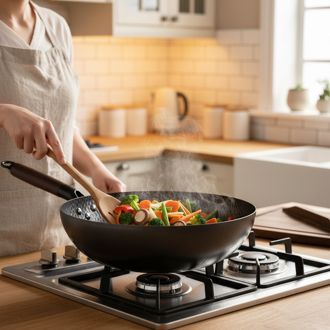 Cast Iron Wok – Gas Hob Stir-Fry