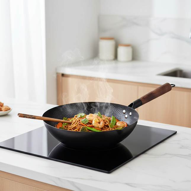 Cast Iron Wok – Induction Noodles