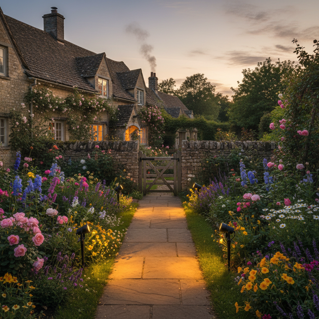 Charming Cotswold cottage pathway