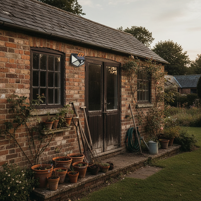 Classic manor house garden shed