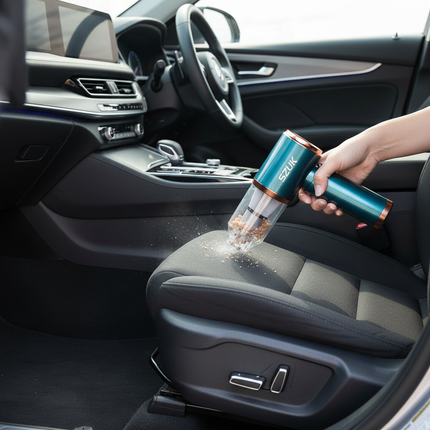 Cleaning car interior seats