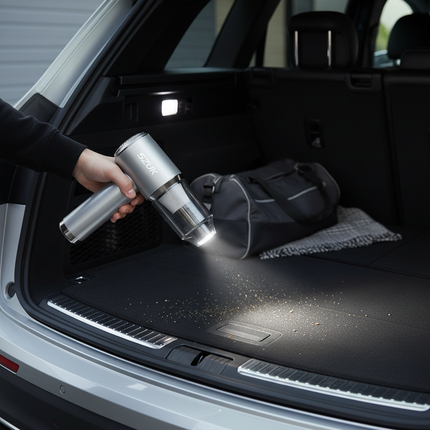 Cleaning car trunk area